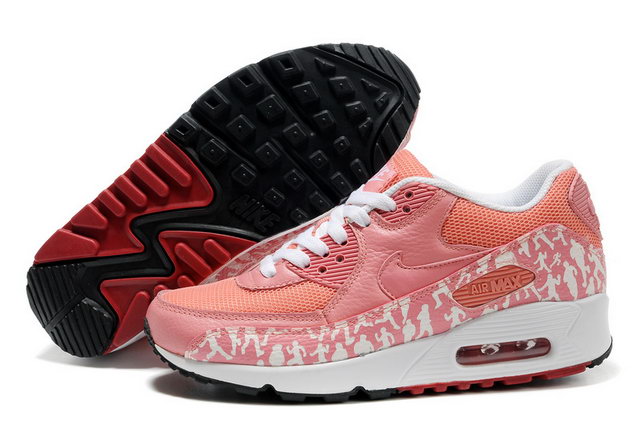 Womens Nike Air Max 90 Light Pink White Shoes - Click Image to Close